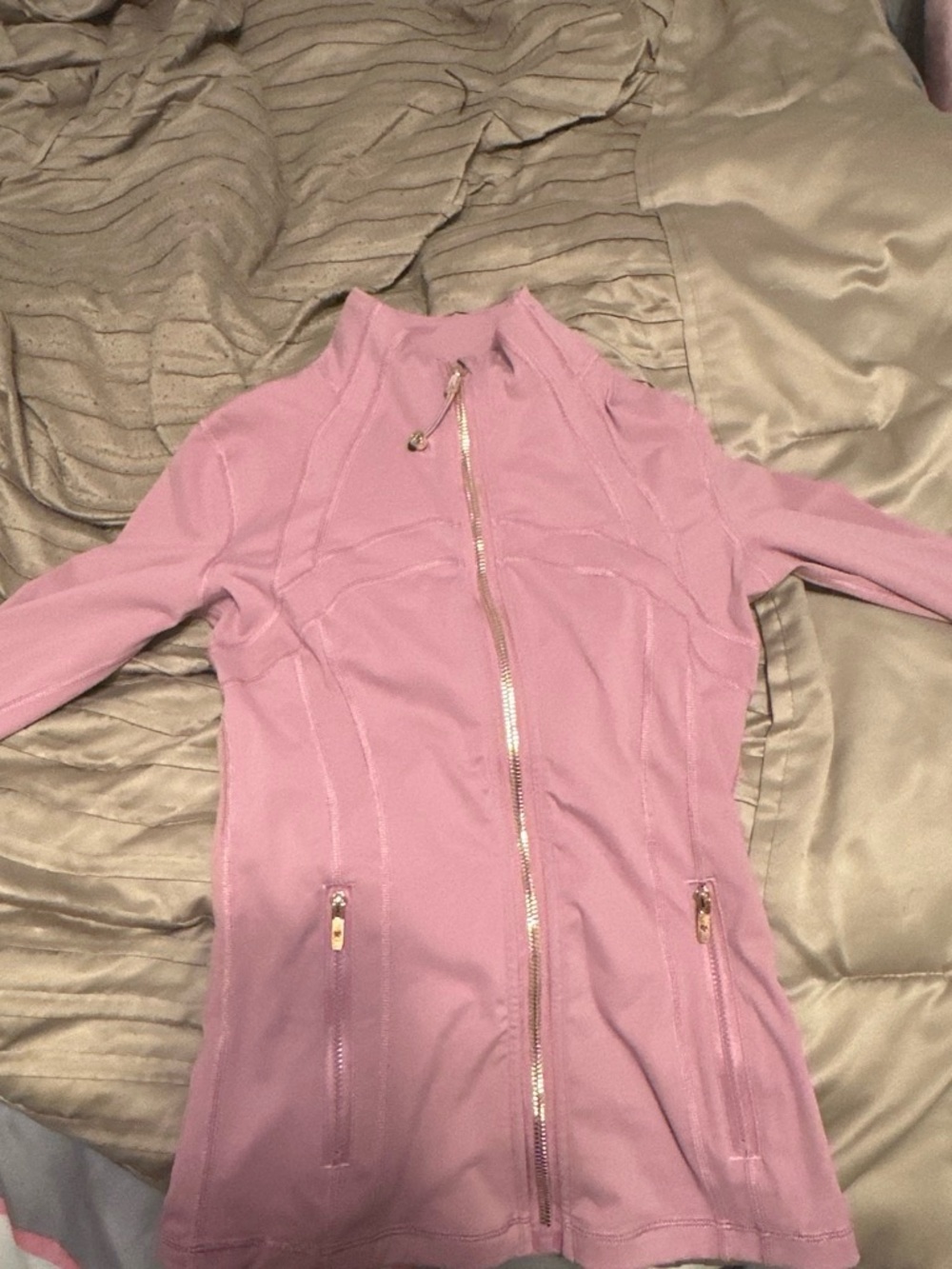 Pink Lululemon define jacket, comes with tag and bag
